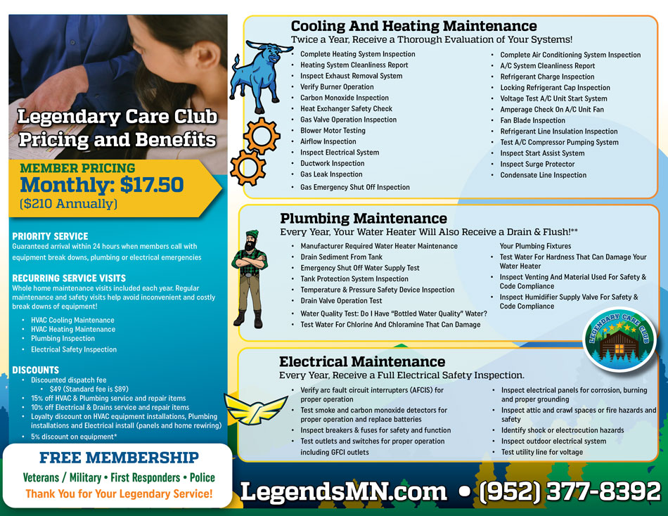 Legendary Care Club Pricing and Benefits in Rochester, MN